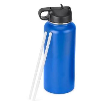 32 oz Powder Coated Hydro Water Bottle (2 lids)