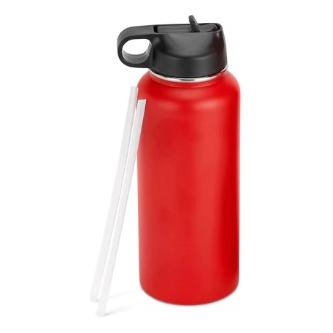 32 oz Powder Coated Hydro Water Bottle (2 lids)