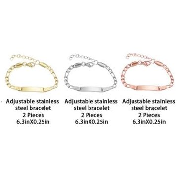 Personalized Adjustable Stainless Steel Bracelet